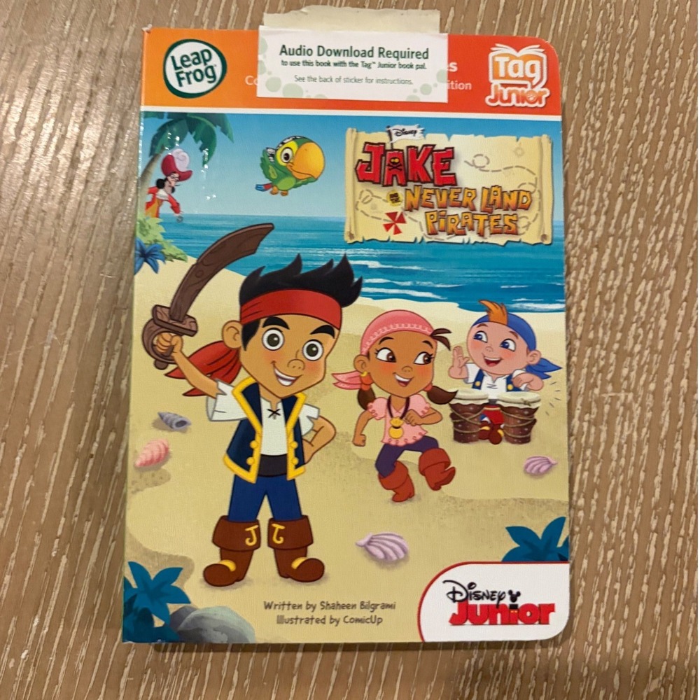 Disney Jake and the Never Land Pirates LeapFrog Tag Junior Reading Book Disney